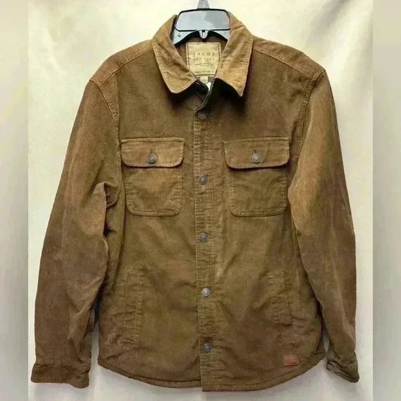 Jachs Fleece Lined Corduroy Shacket Size Large - Picture 1 of 7